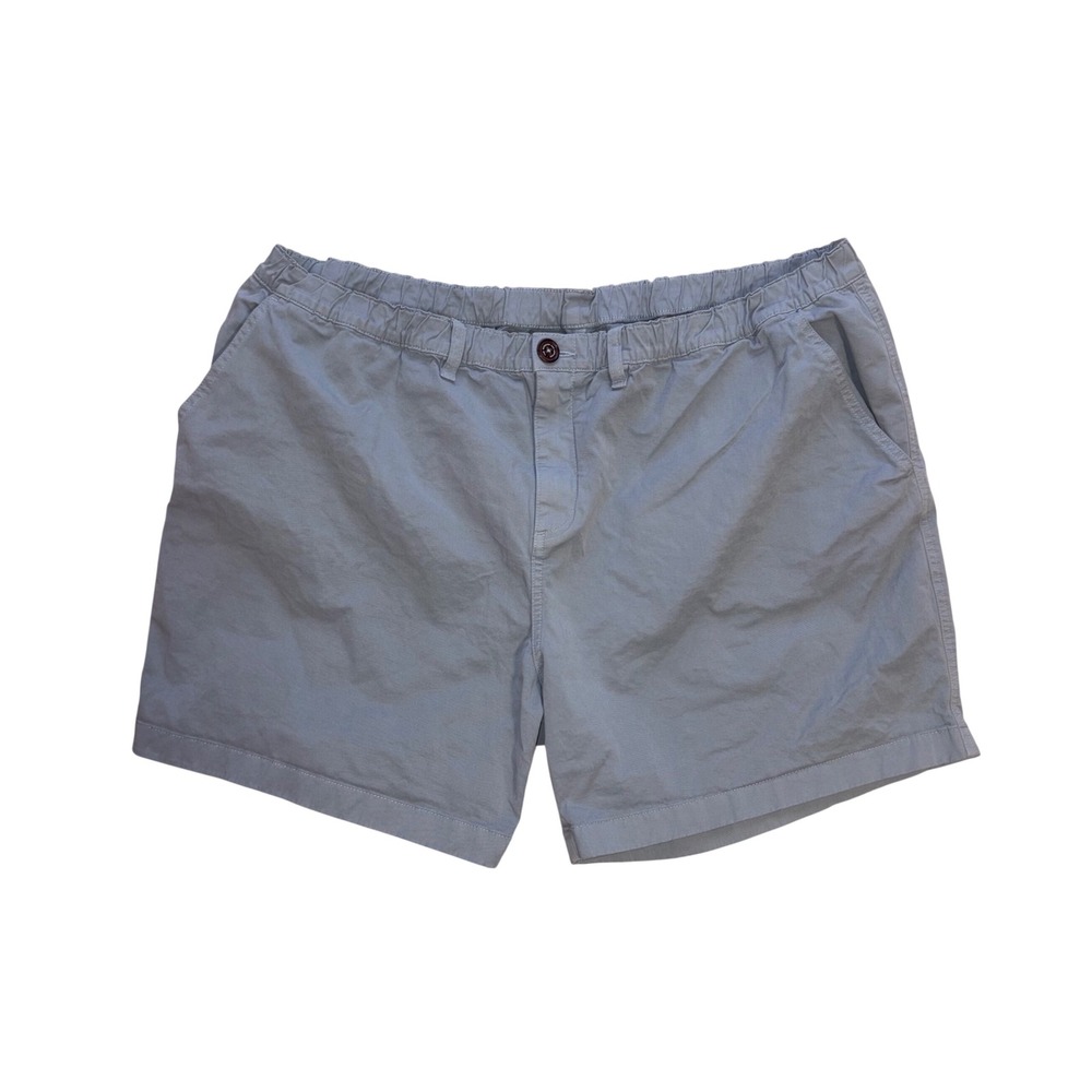 CHUBBIES The Khakinators Shorts Mens XXXL Blue 5.5" Inseam Elastic Waist Stretch